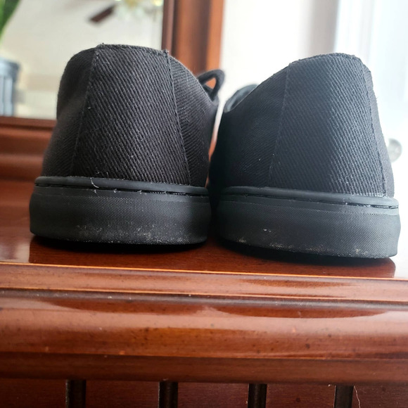 CUATER by TRAVIS MATTHEW Men's Quiet Shade Quincy Canvas Shoes Black/Black Sz10 - Picture 8 of 10